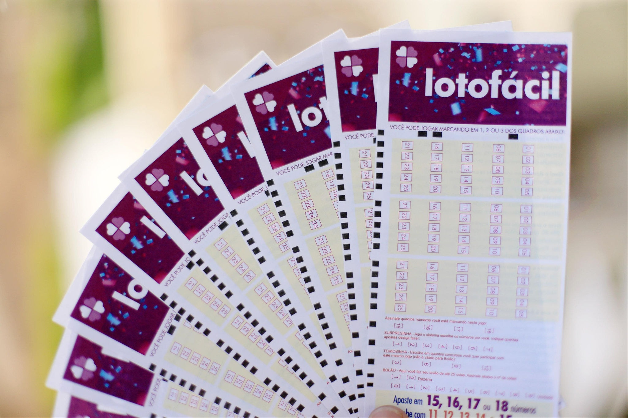 Lotofácil A aposta simples na Lotofácil custa R$ 3