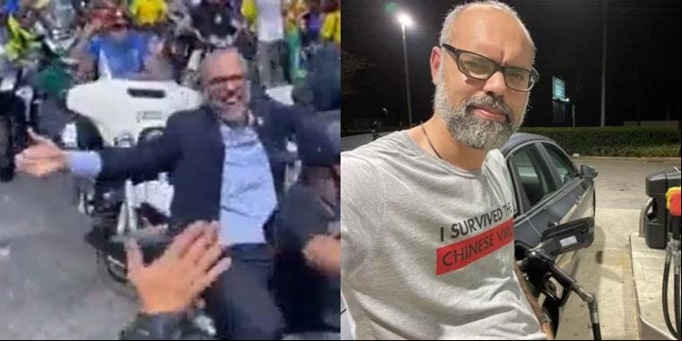Foragido nos Estados Unidos, Allan dos Santos participou de motociata com Bolsonaro