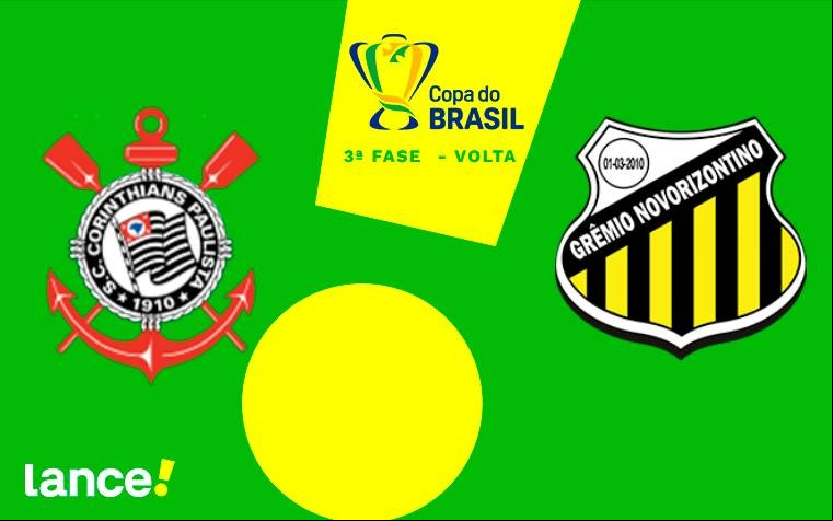 Corinthians e Novorizontino se enfrentam pela Copa do Brasil (Foto: Arte/Lance!)