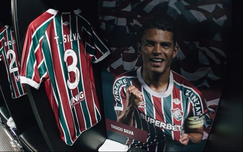 Capitão Thiago Silva está confirmado no Fluminense para o clássico com o Vasco (Foto: x/@FluminenseFC)