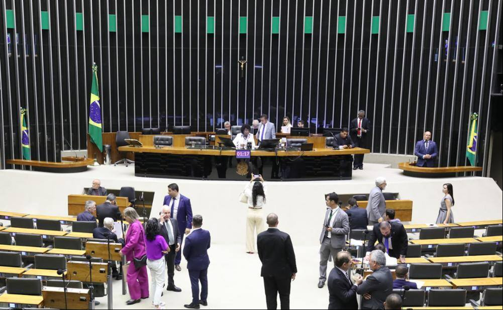 Plenário da Câmara dos Deputados durante votação