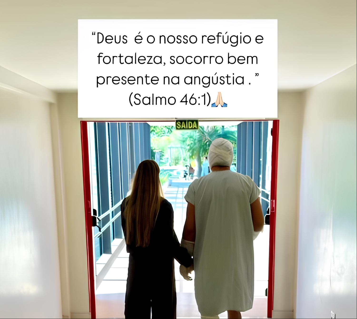 Lúcio postou foto de sua recuperação após acidente doméstico