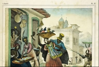 História Desenho de Jean- Baptiste Debret (1768-1848) mostrando a brincadeira do entrudo entre os e "O mal de origem ligado ao ado colonial e à herança ibérica é visto por Rubens Barboza como rico manancial que abre enormes possibilidades"