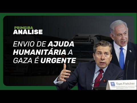 A ONU recebeu autorização de Israel para que caminhões de ajuda humanitária, com comida e suprimento para bebês e crianças, entrem na Faixa de Gaza 