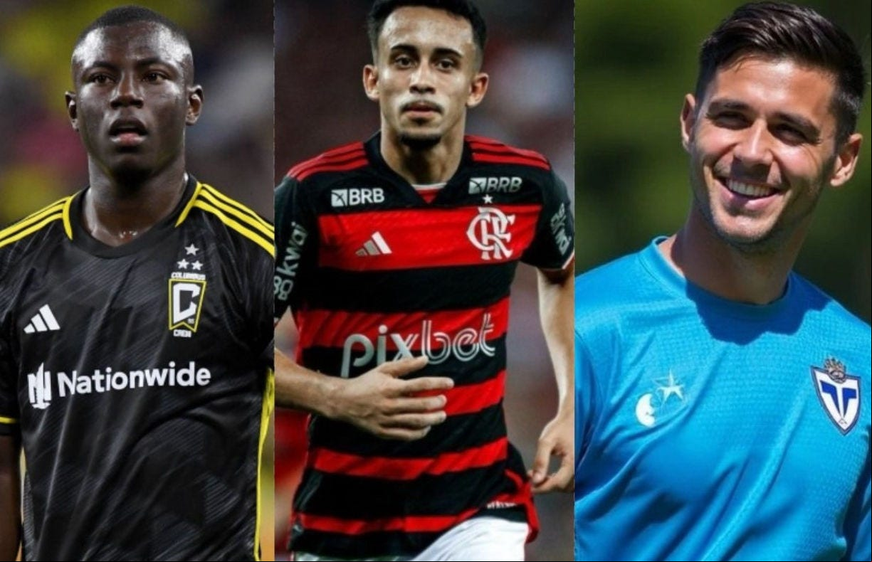 Hinestroza, Matheus Gonçalves e Valentin Gomez
