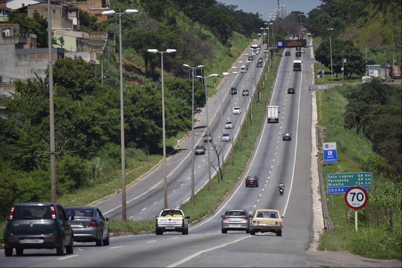 BR-040, na saída para Brasília