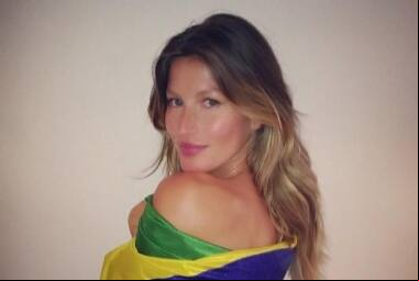 Gisele Bündchen Com ela, virá também ao Rio o marido, o jogador de futebol americano, Tom Brady.