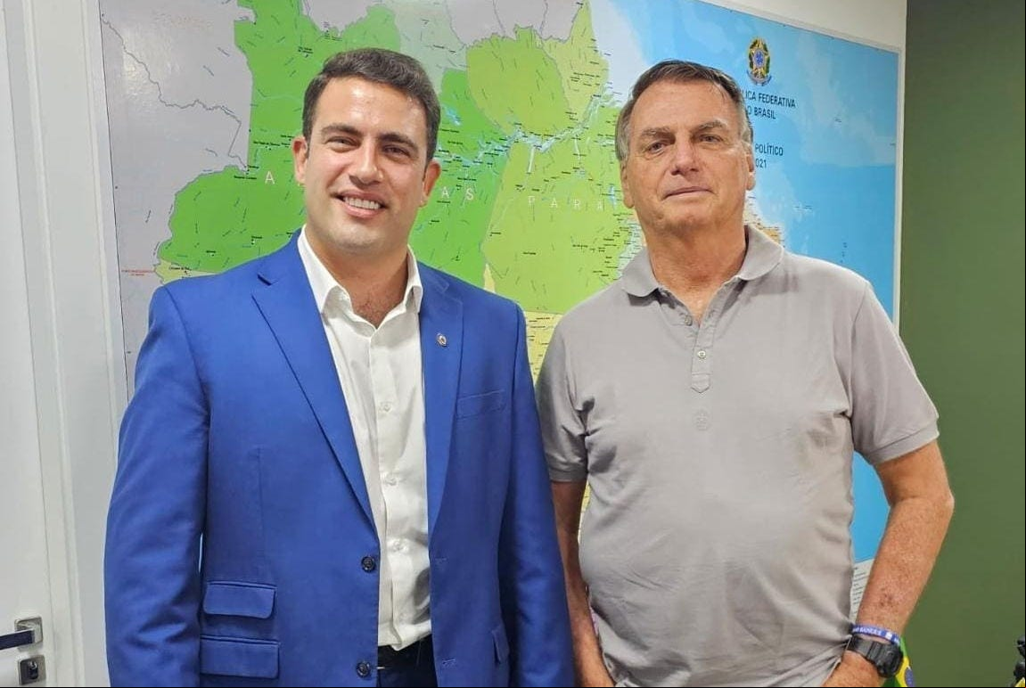Caporezzo se encontrou com o ex-presidente Jair Bolsonaro antes de confirmar pré-candidatura à Prefeitura de Uberlândia