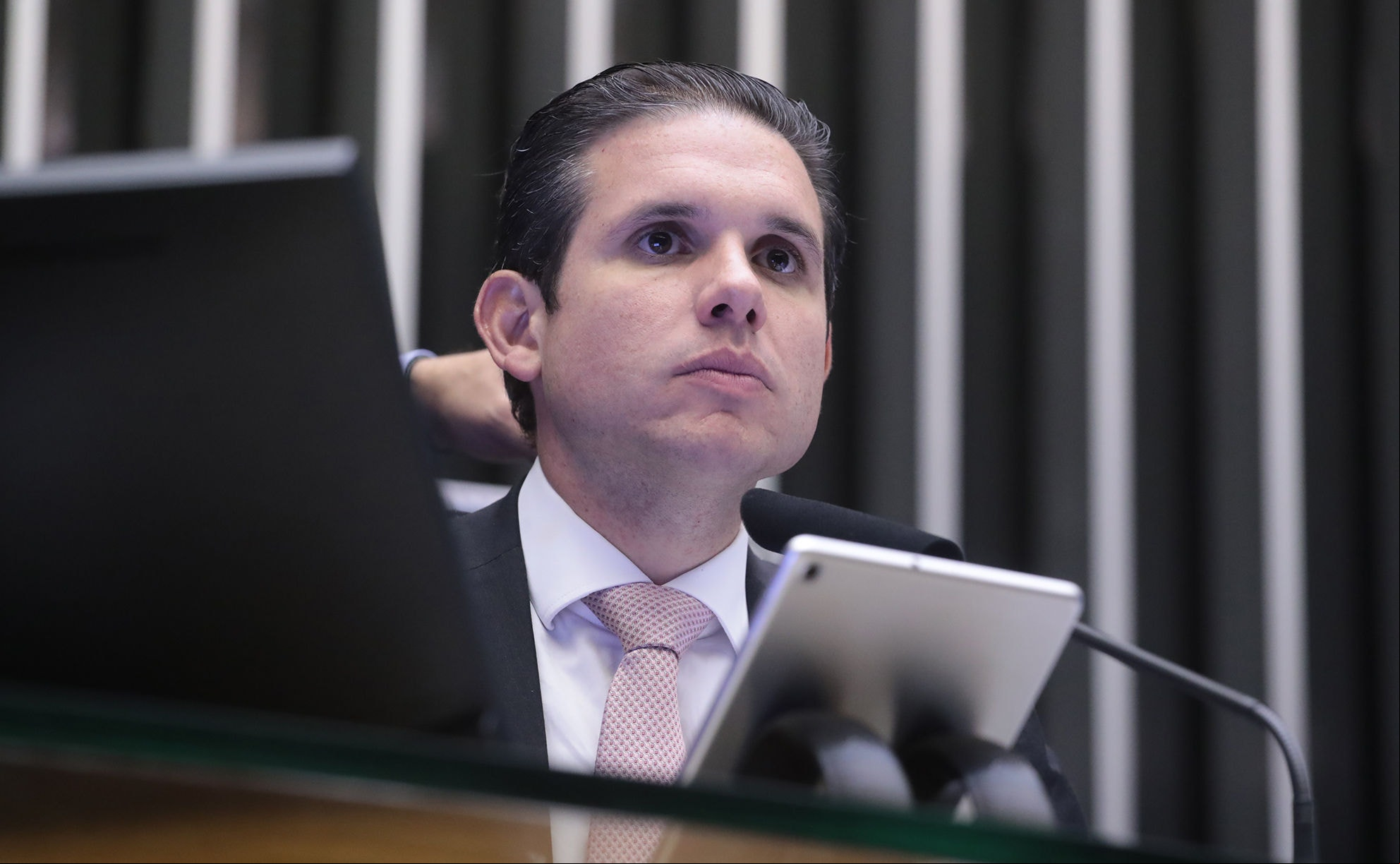 Presidente da Câmara, Hugo Motta, quer votar reforma istrativa ainda neste semestre (Foto: Zeca Ribeiro/ Câmara dos Deputados)