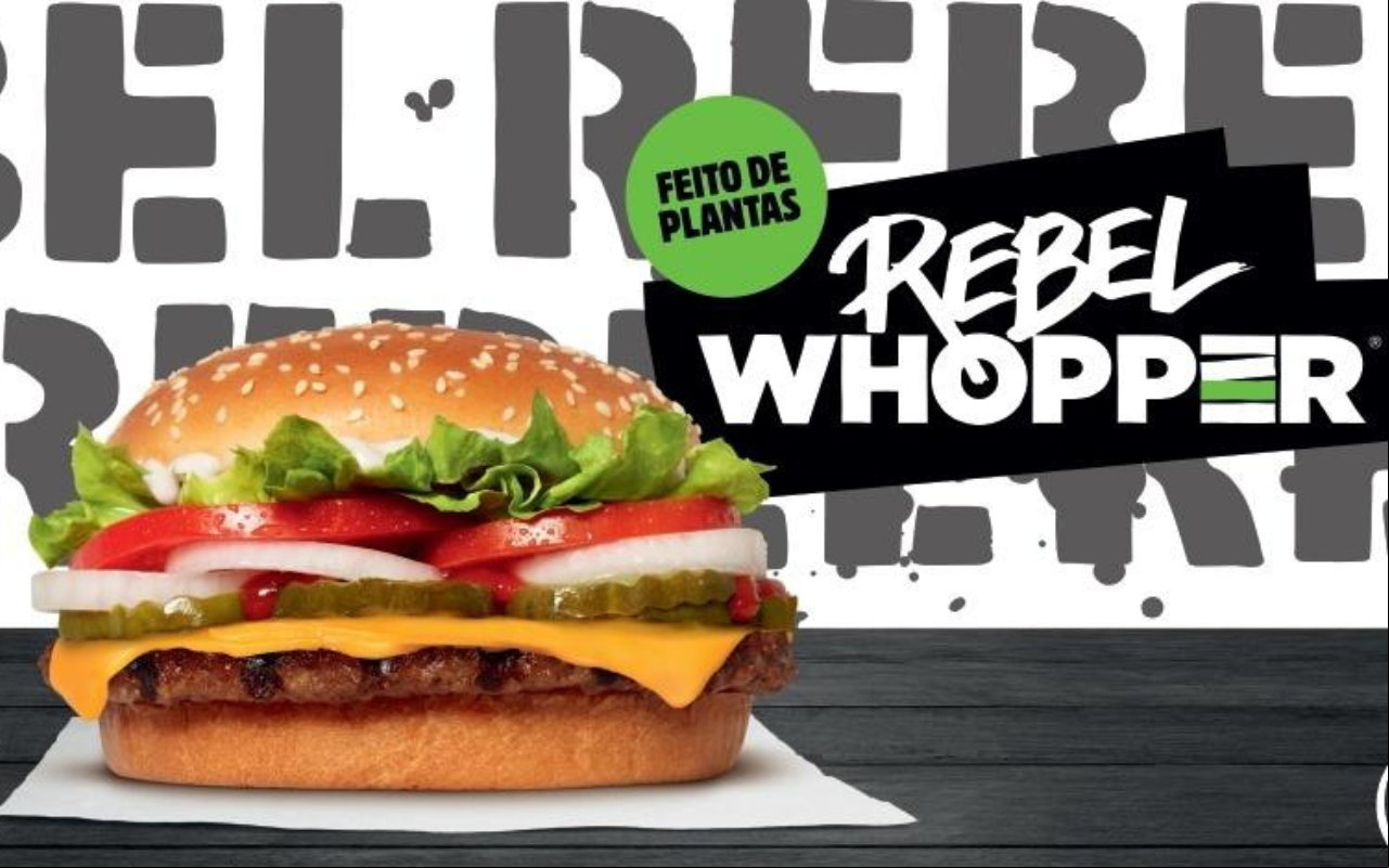 Rebel Whopper é uma das opções de refeições vegetarianas de fast-food