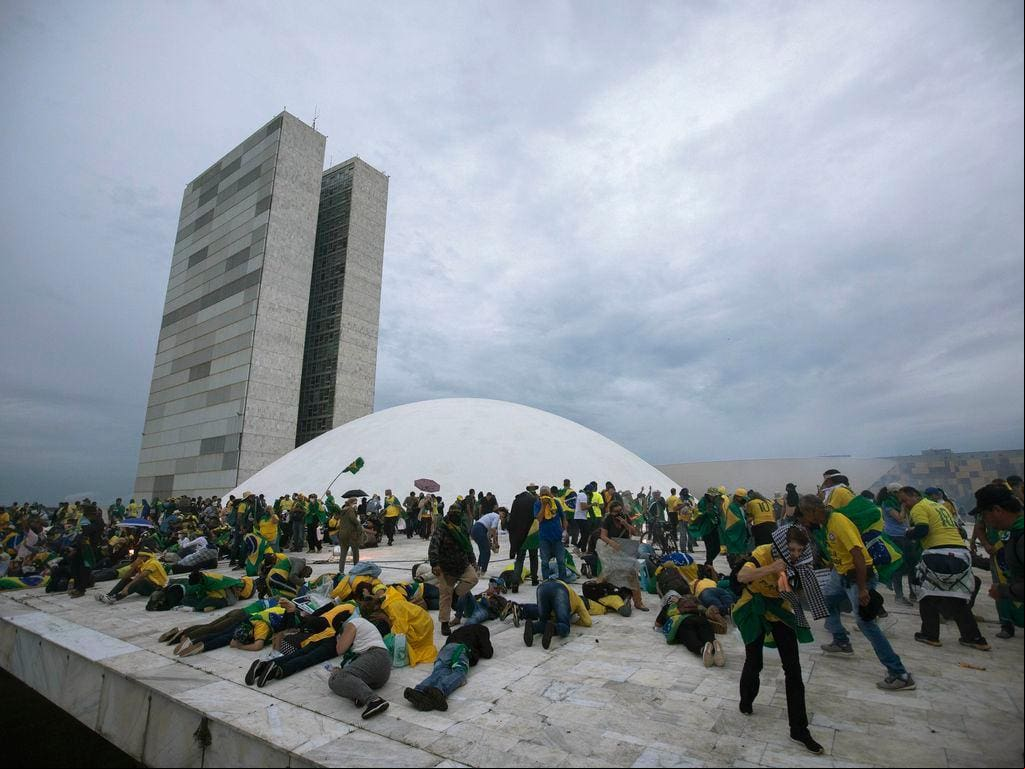 Atos criminosos de 8 de janeiro terminaram com a destruição das sedes dos Três Poderes, em Brasília (DF)