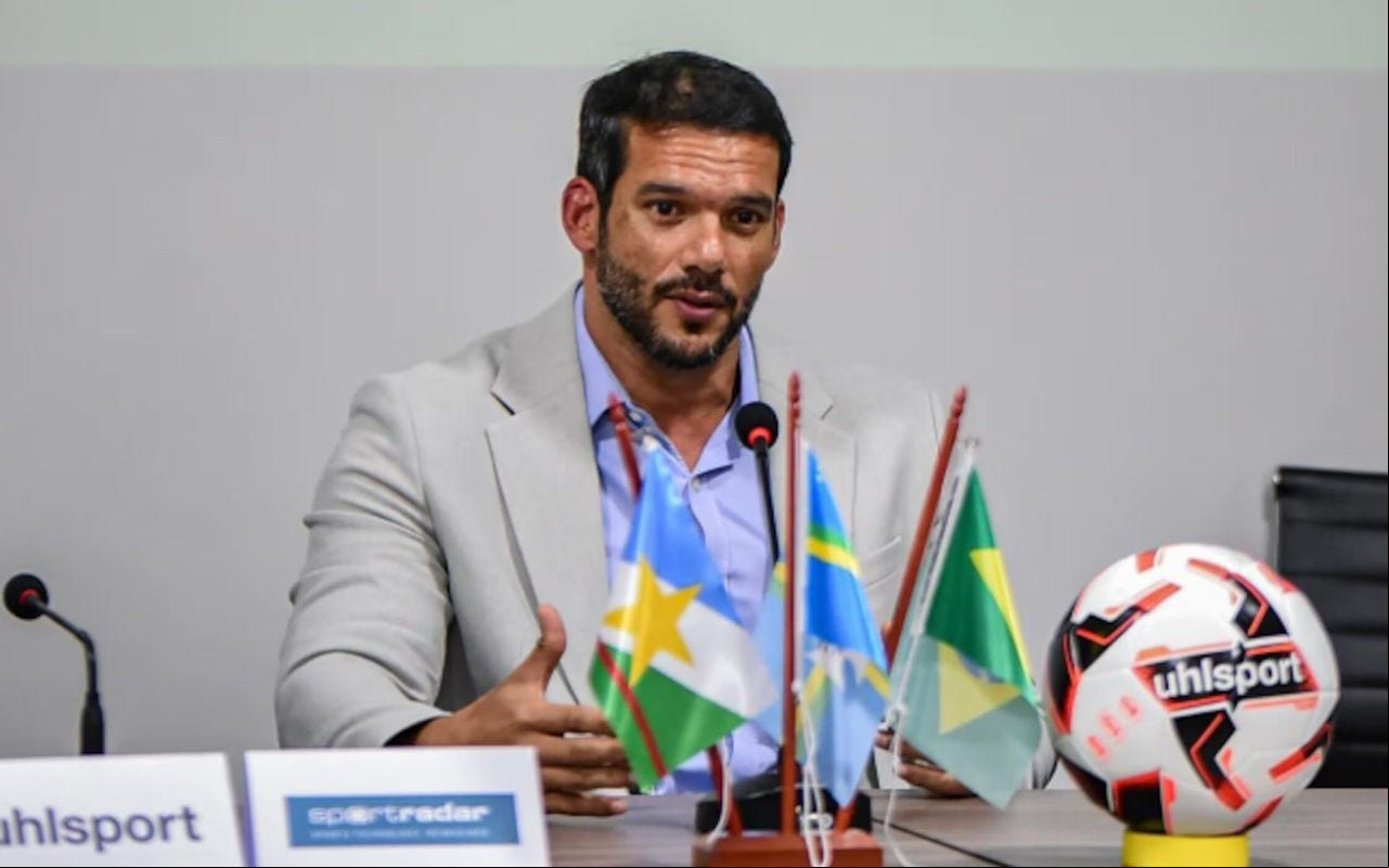 Samir Xaud, de Roraima, é candidato único à presidência da CBF (Foto: Divulgação/FRF)
