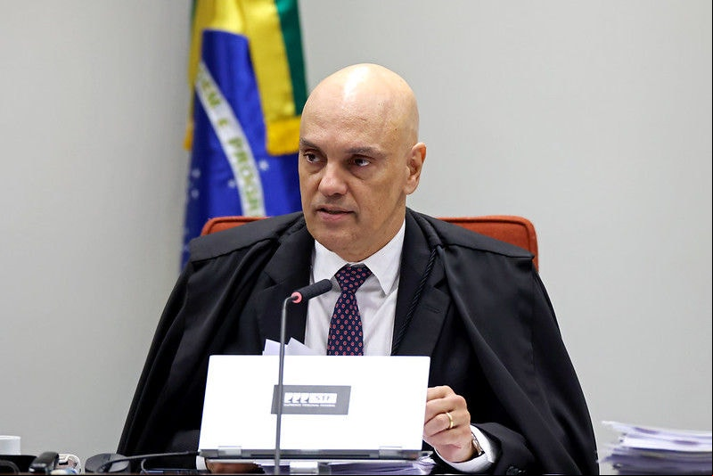 Alexandre de Moraes O ministro Alexandre de Moraes preside sessão da Primeira Turma do STF