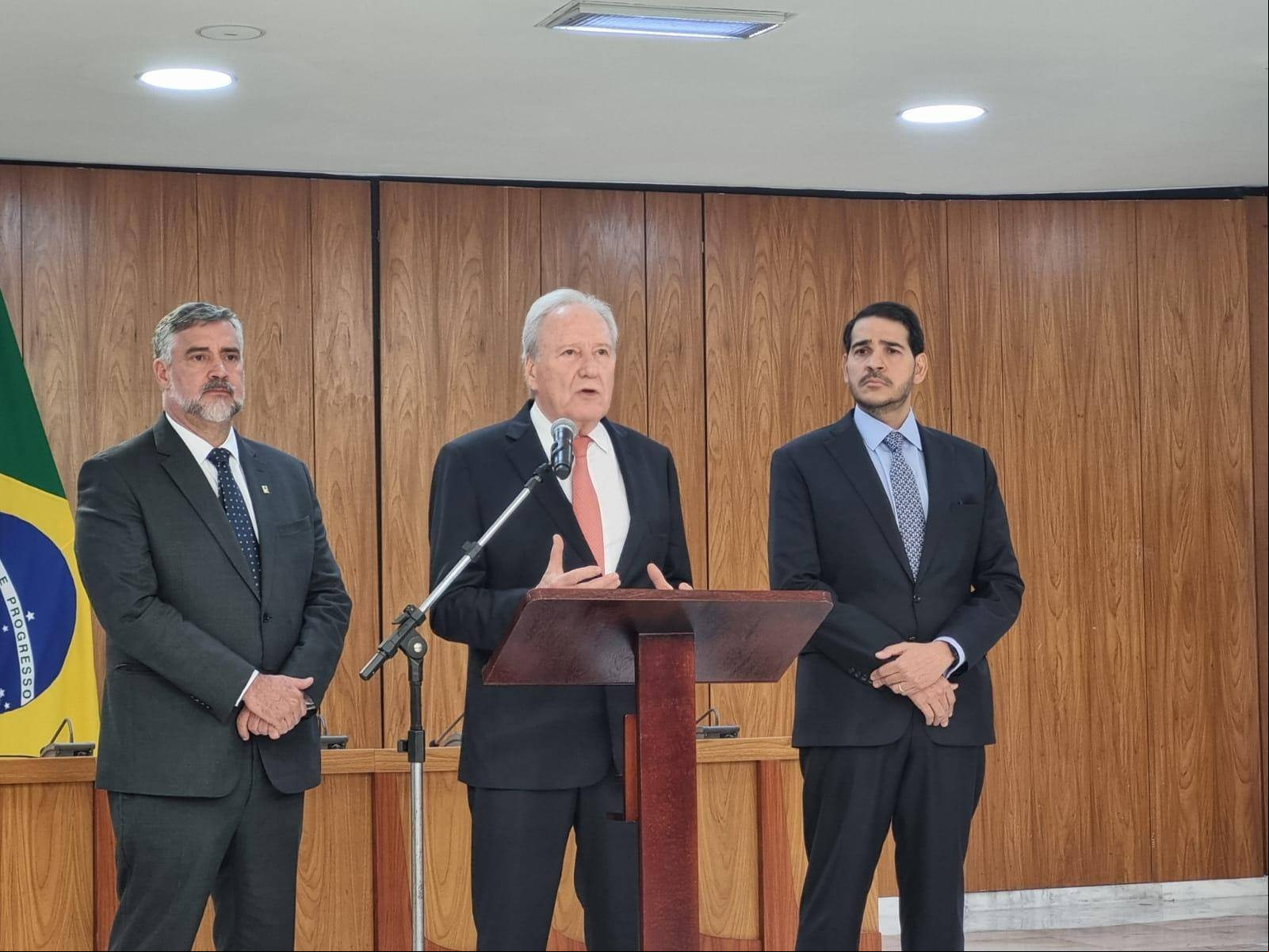 O ministro da Justiça em coletiva nesta quinta-feira (11) O ministro da Justiça em coletiva nesta quinta-feira (11)