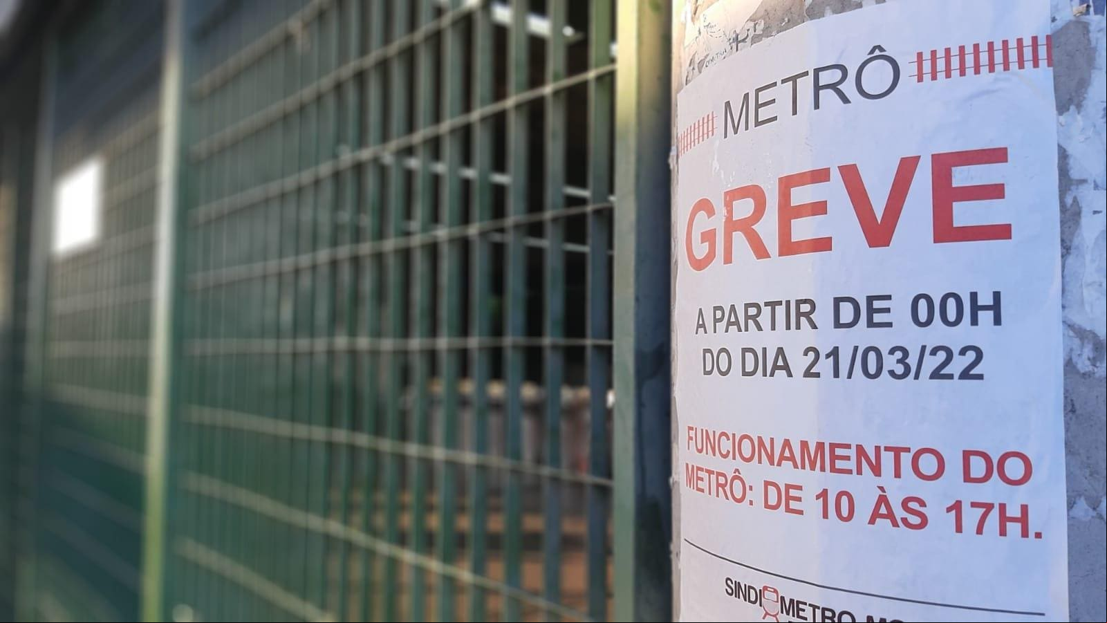 greve do metrô de BH