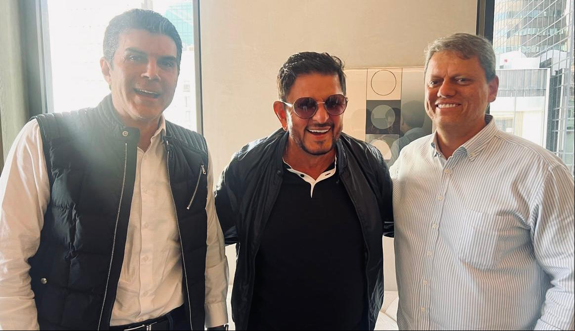 Fabinho Ramalho se encontra com Tarcísio de Freitas e Helder Barbalho Fabinho Ramalho se encontra com Tarcísio de Freitas e Helder Barbalho