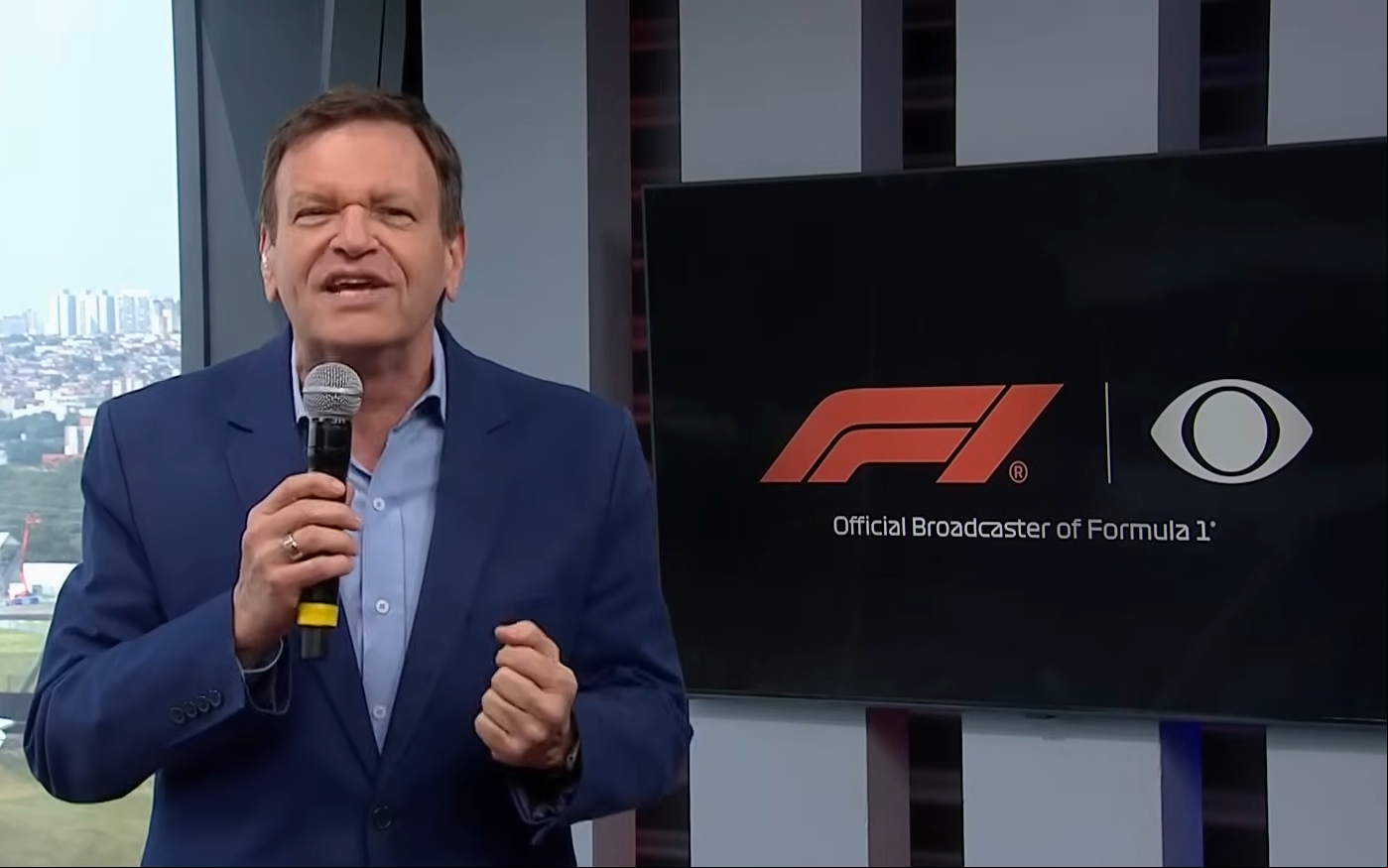 Sérgio Mauricio anuncia F1 na Band em 2025 (Foto: Reprodução/Band)