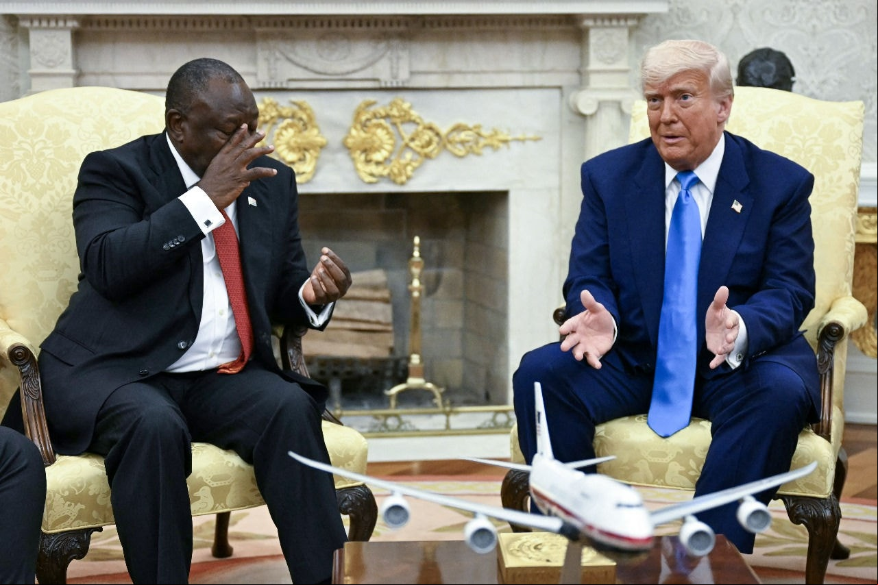 Ramaphosa se recusou a assistir às imagens exibidas por Trump