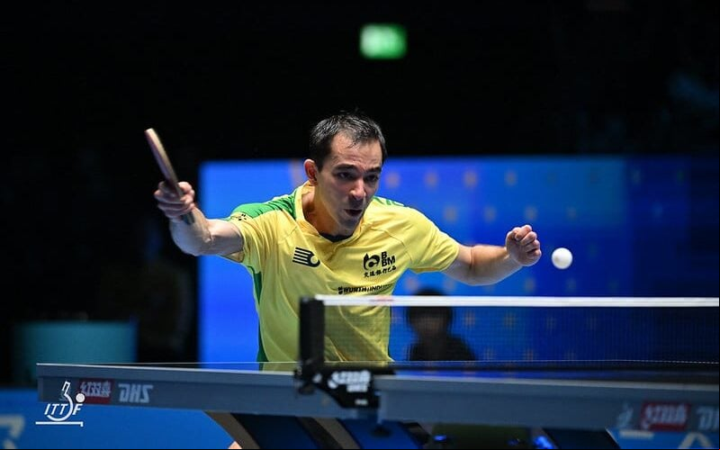 Hugo Calderano é terceiro melhor do mundo (Foto: Divulgação/ ITTF)