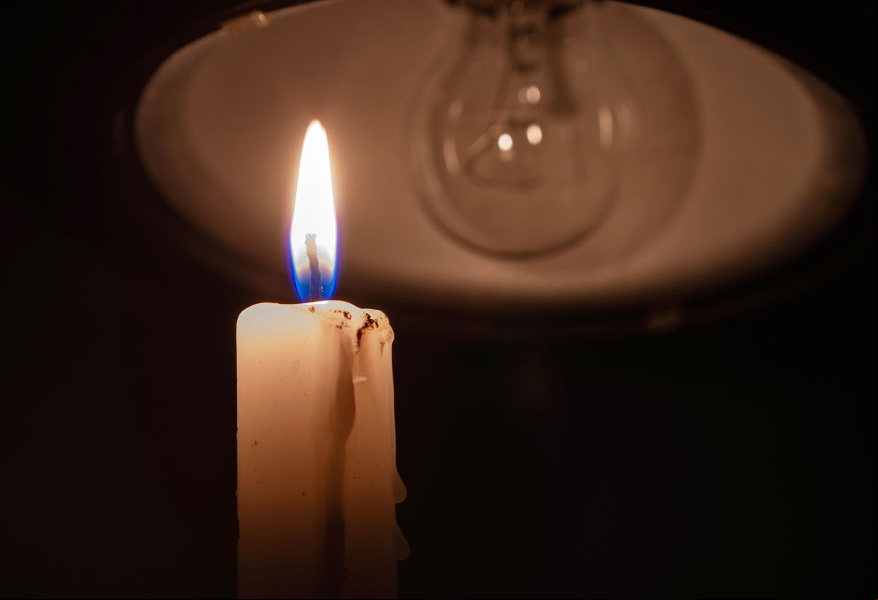 Blackout, electricity off, energy crisis or power outage, concept image.