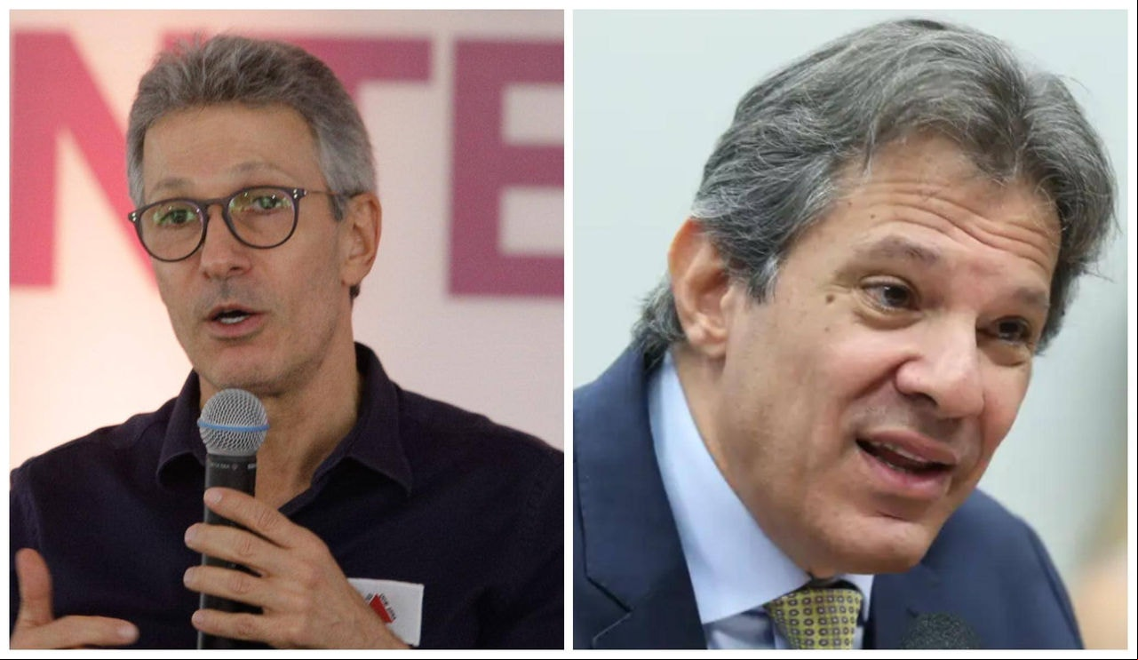 Romeu Zema e Fernando Haddad Romeu Zema e Fernando Haddad