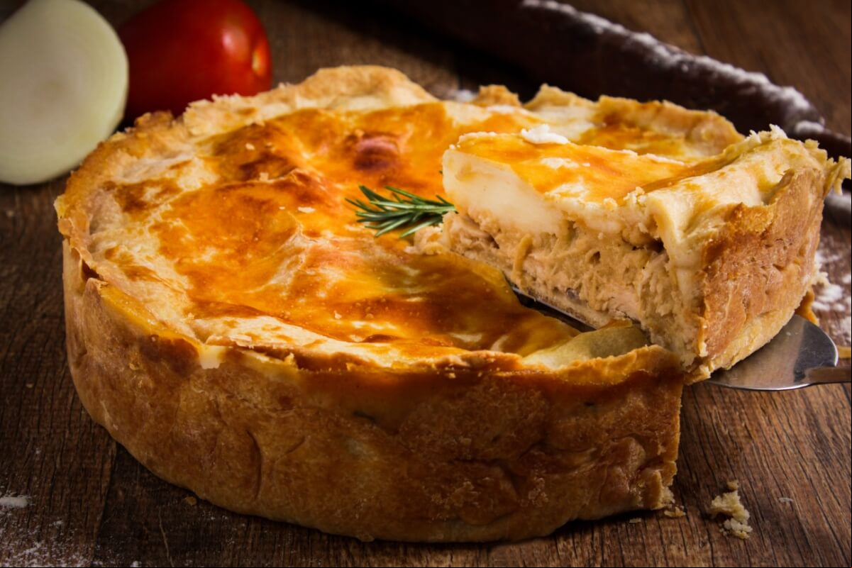 Torta de frango cremosa
