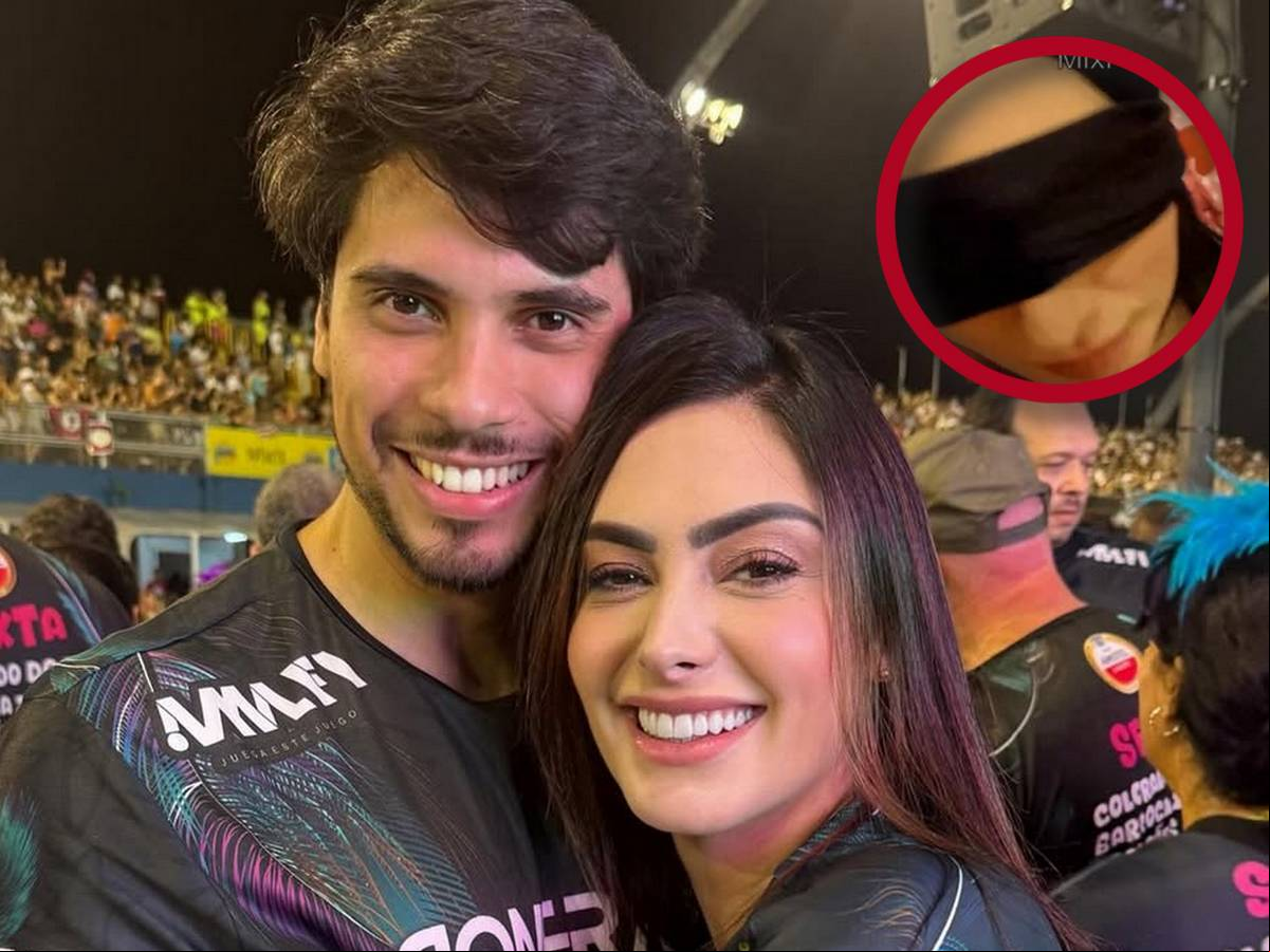 Francine Piaia e o marido, Júnior