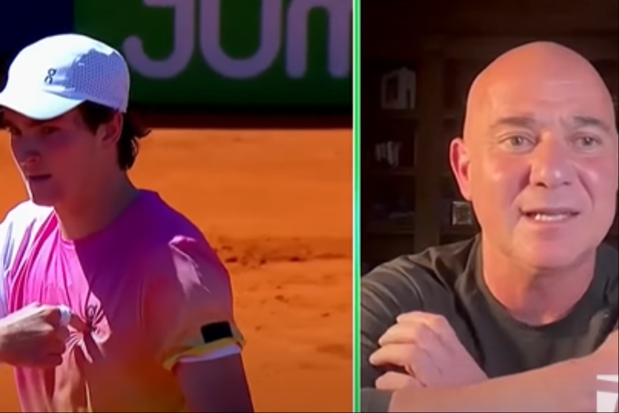 Andre Agassi se rendeu ao brasileiro que vem subindo no ranking ATP