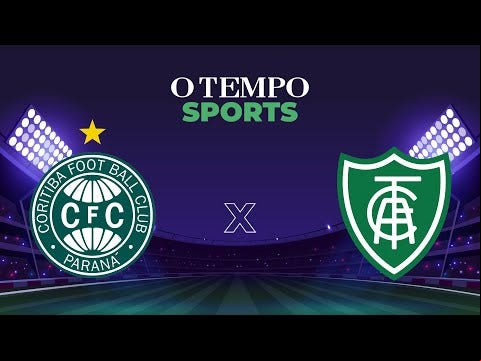 Coritiba e América se enfrentam nesta segunda-feira, com transmissão no YouTube de O TEMPO Sports