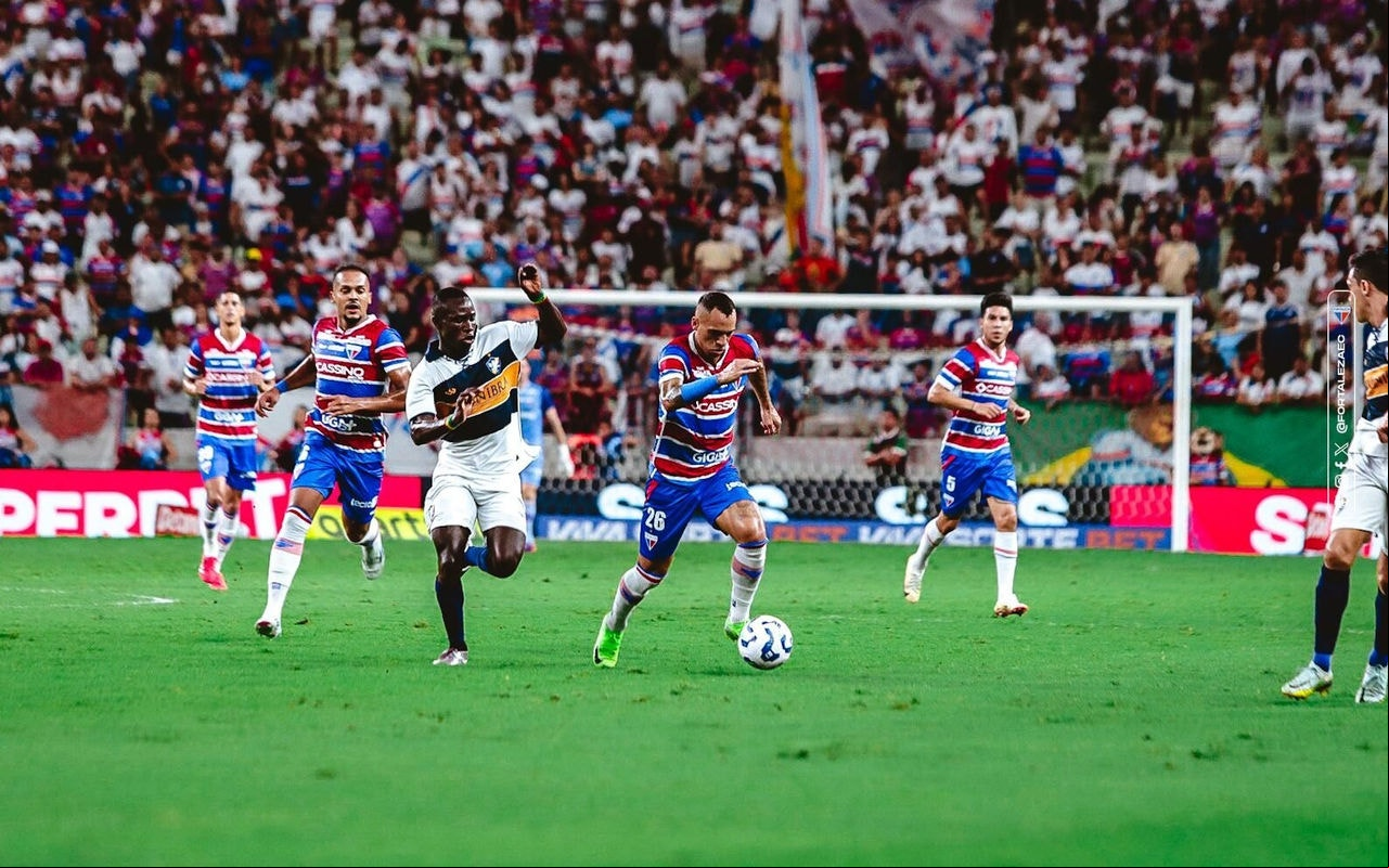 Partida entre Fortaleza e Retrô, na Arena Castelão, pela Copa do Brasil (Foto: Matheus Amorim/Fortaleza)